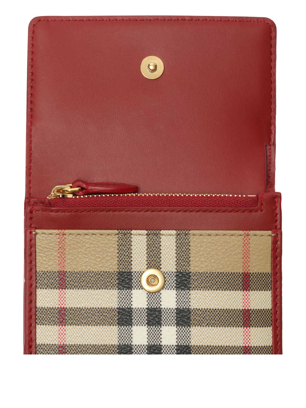 Burberry Women Small Check Folding Wallet BURBERRY