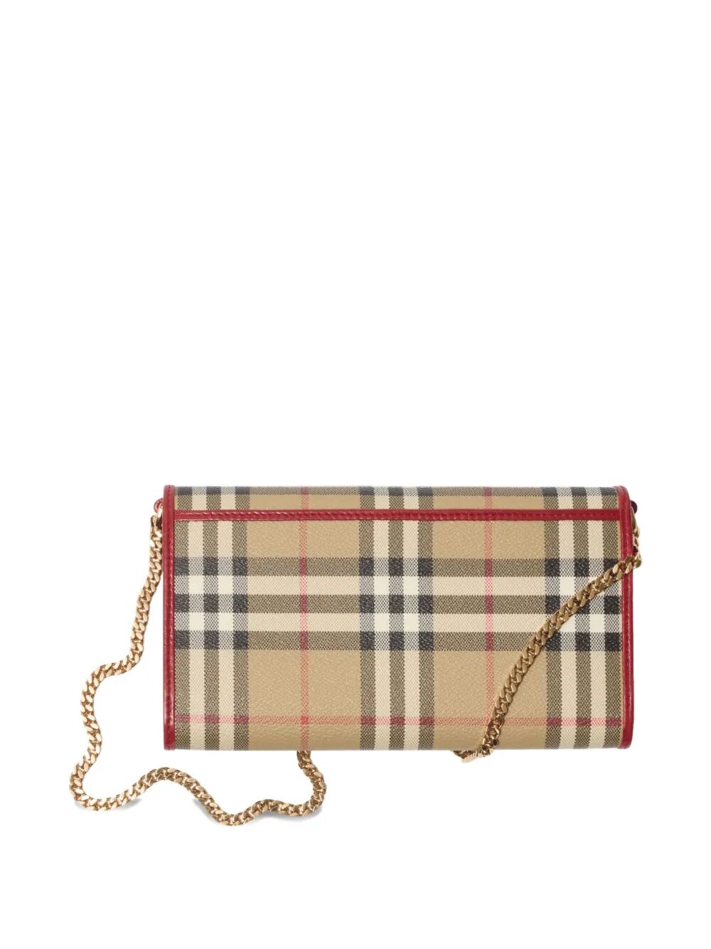 Burberry Women Check Chain Strap Wallet BURBERRY