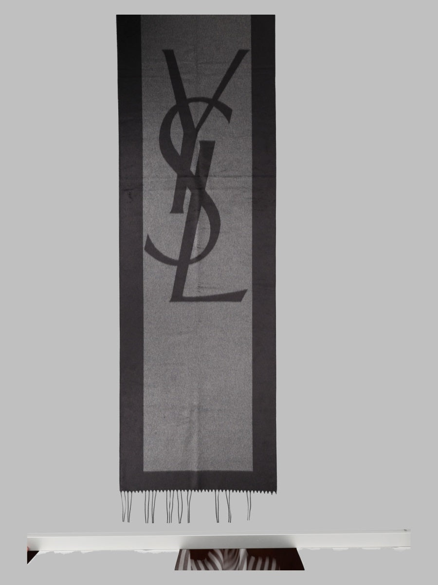 Saint Laurent Women Sciarpa Cassandre In Jacquard Di Seta SAINT LAURENT