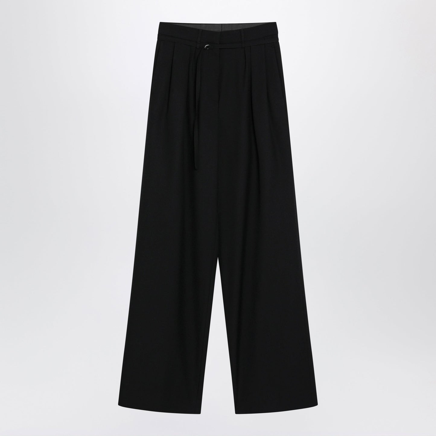 Dries Van Noten Black Pleated Wool Trousers Women DRIES VAN NOTEN