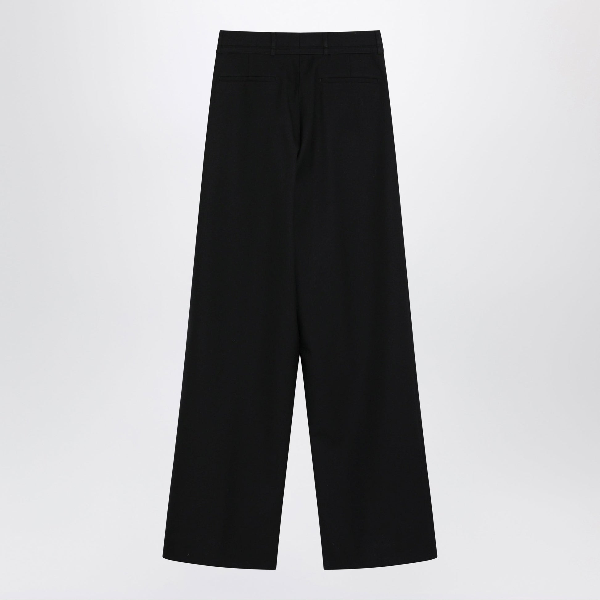 Dries Van Noten Black Pleated Wool Trousers Women DRIES VAN NOTEN