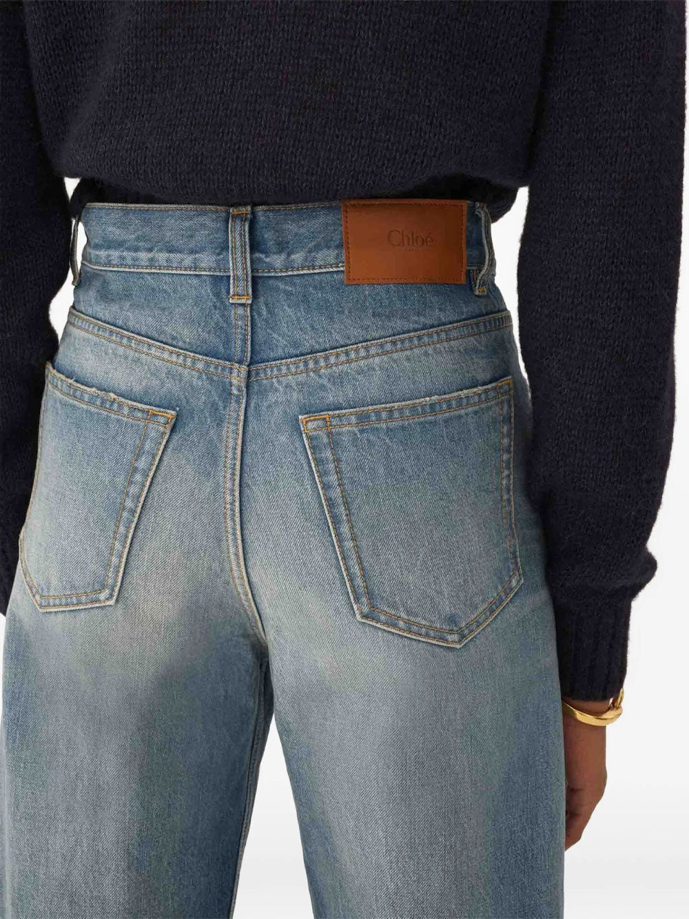 Chloe Women High-Rise Cropped Denim Jeans CHLOE