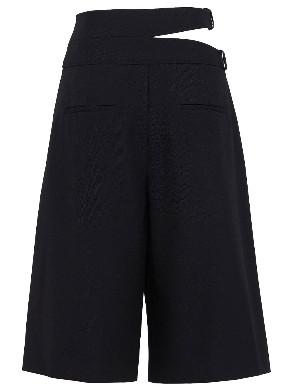Chloe Women Double Belt Wool Bermudas CHLOE
