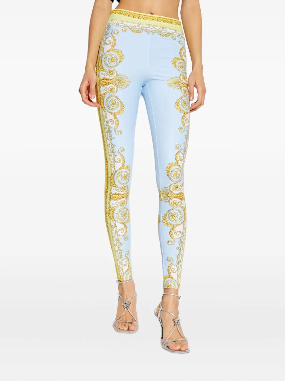 Versace Women Baroque-Print Leggings VERSACE