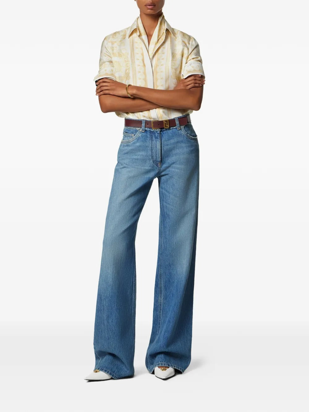 Versace Women Low-Waist Boyfriend Jeans VERSACE