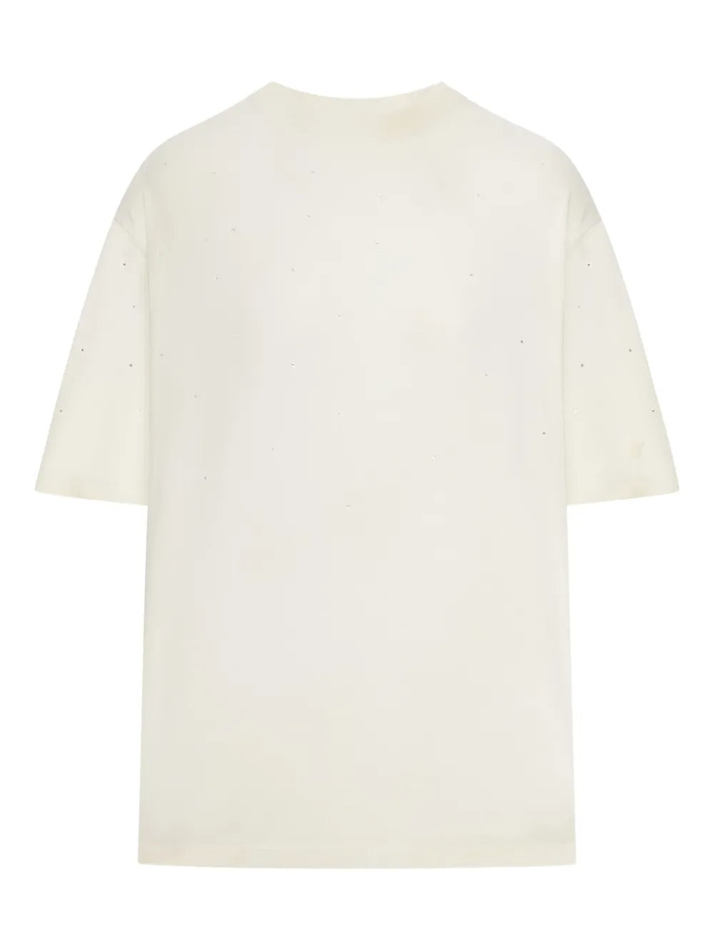 Golden Goose Women Star T-Shirt With Rhinestone And Logo Print On The Back GOLDEN GOOSE