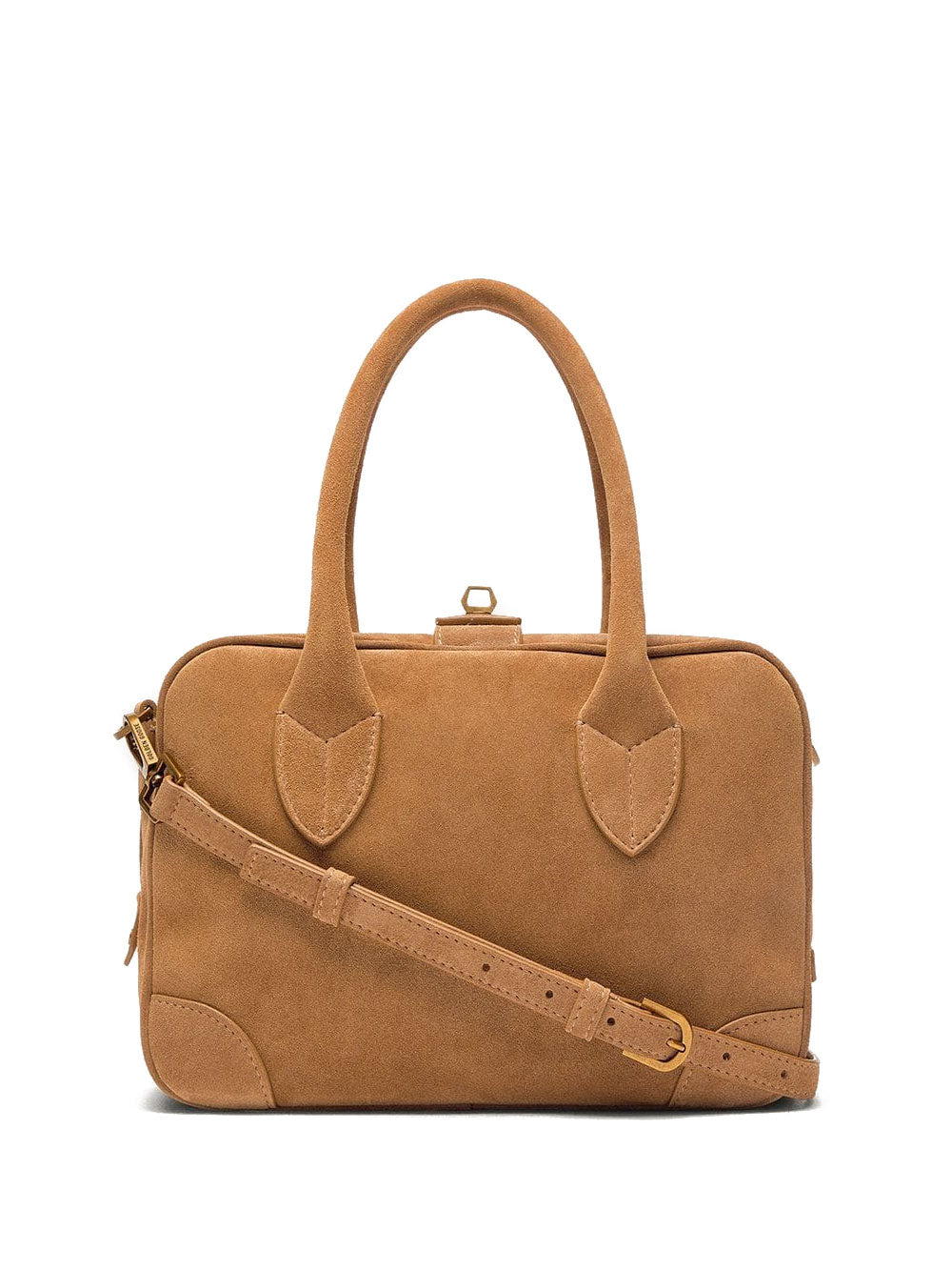 Golden Goose Women Vita Suede Bag With Gold Details GOLDEN GOOSE