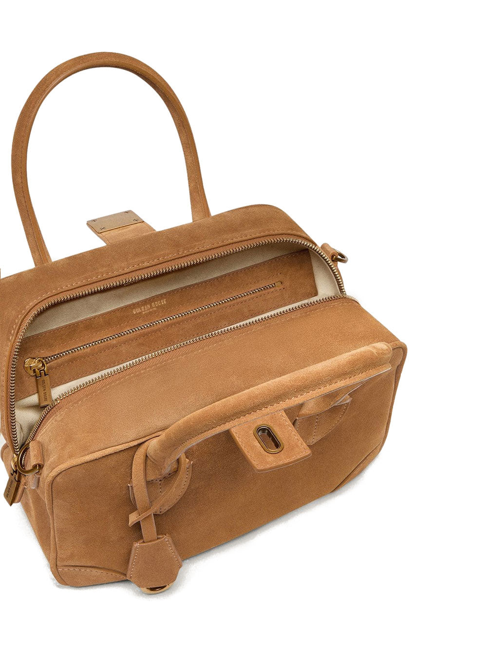 Golden Goose Women Vita Suede Bag With Gold Details GOLDEN GOOSE