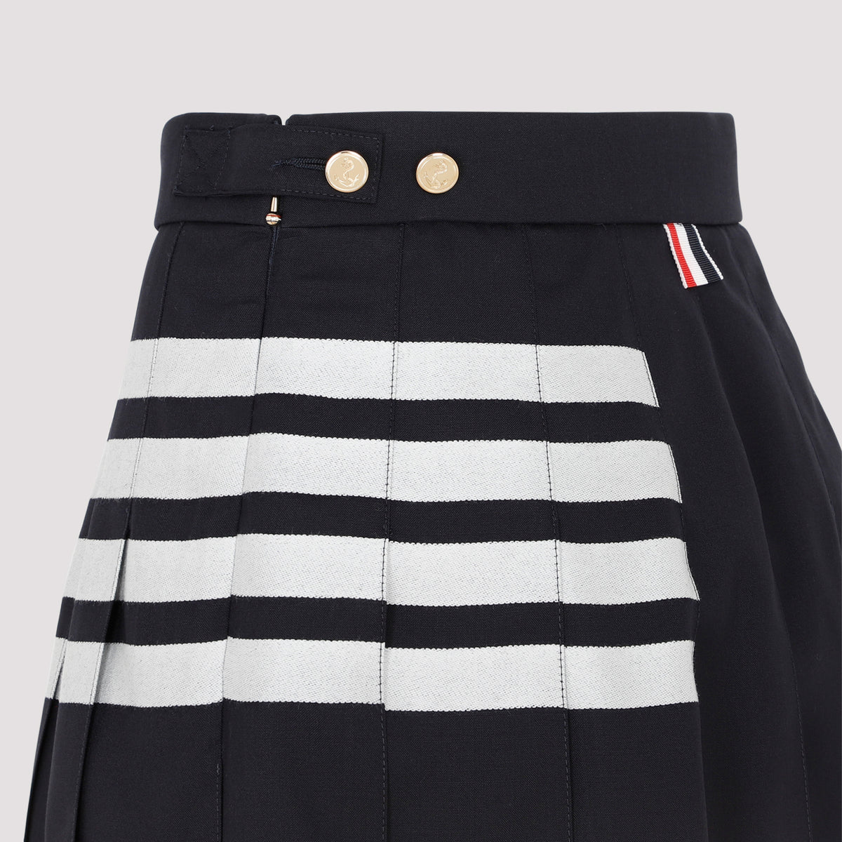 Thom Browne 4-Bar Pleated Miniskirt Women THOM BROWNE