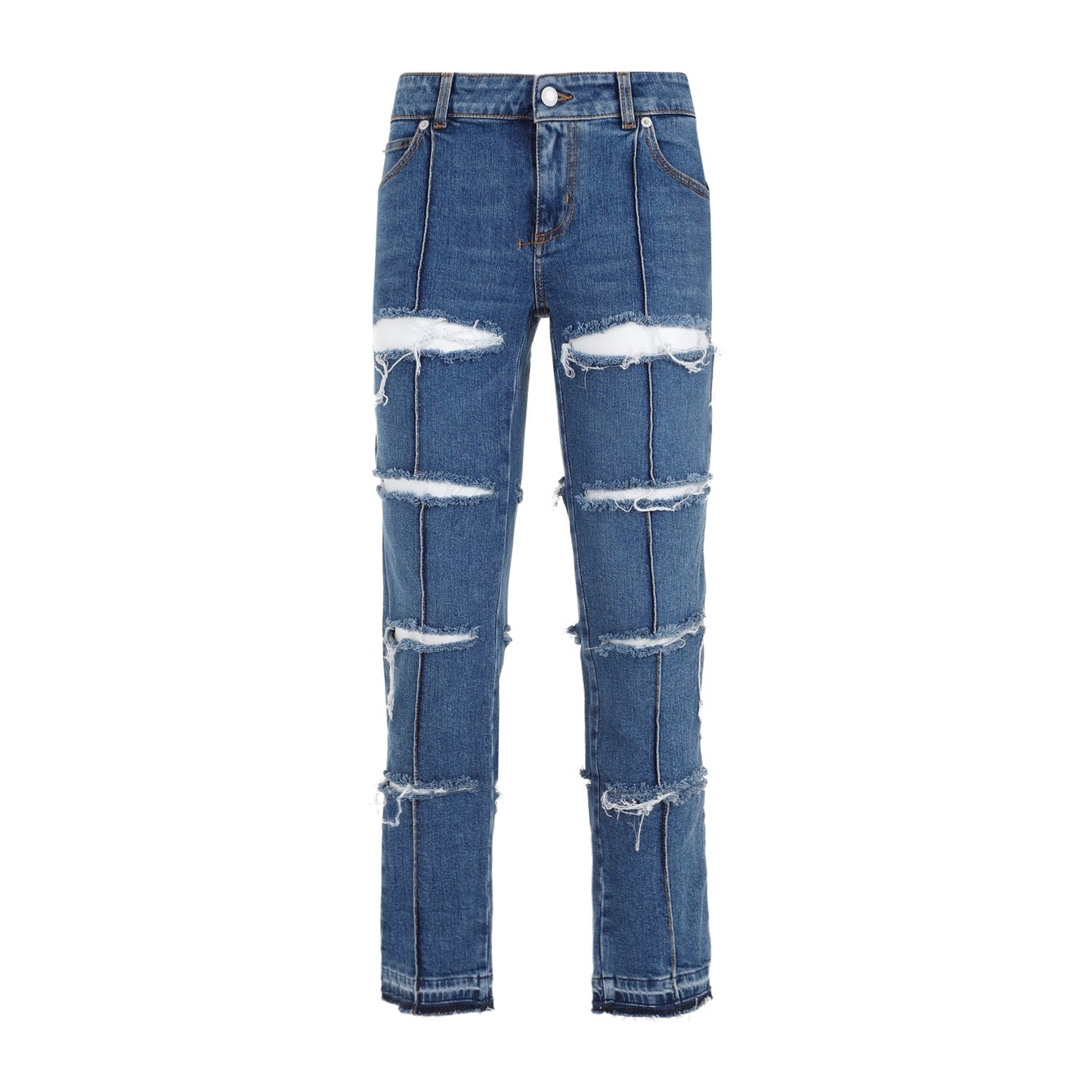 Alexander Mcqueen Denim Pants Women ALEXANDER MCQUEEN