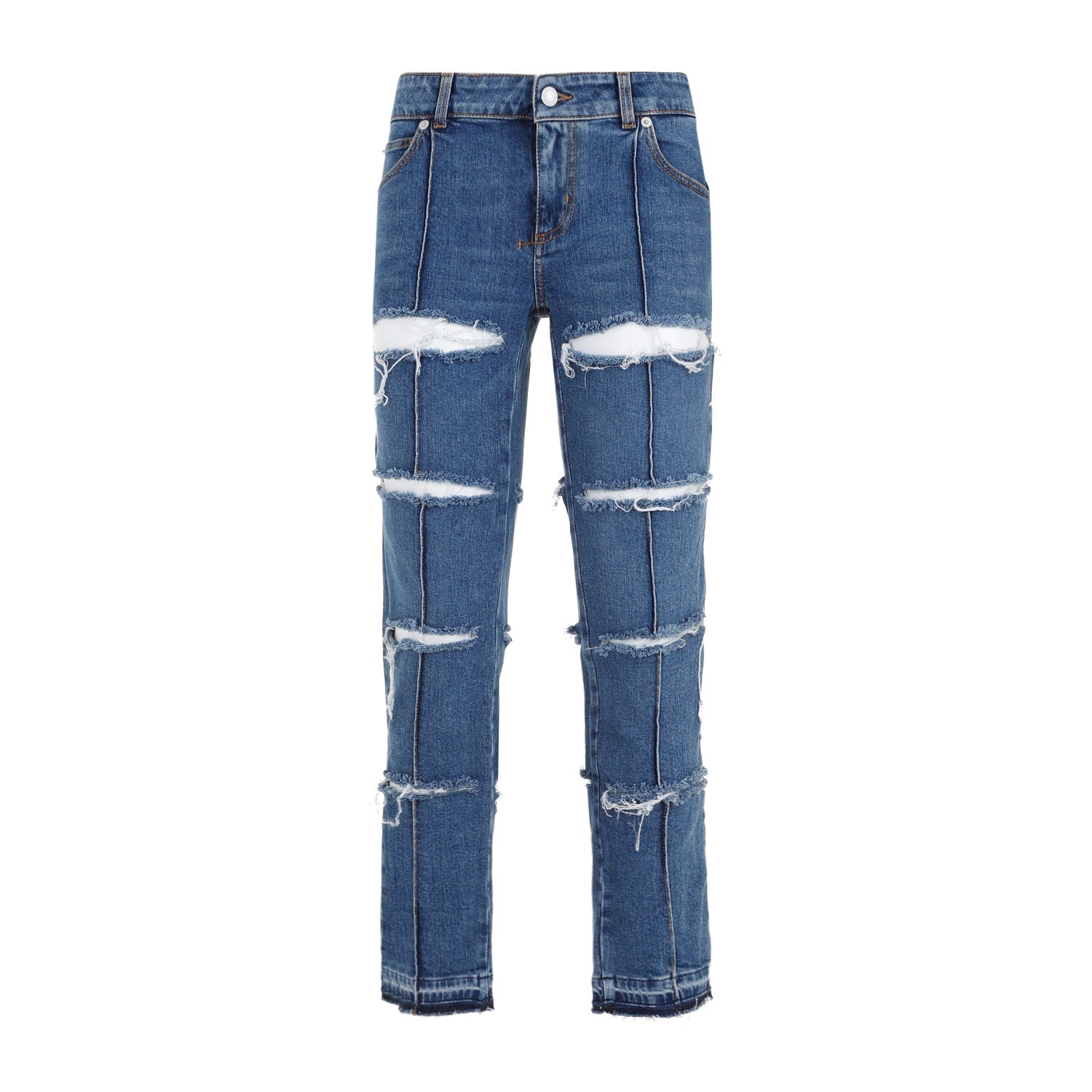 Alexander Mcqueen Denim Pants Women ALEXANDER MCQUEEN