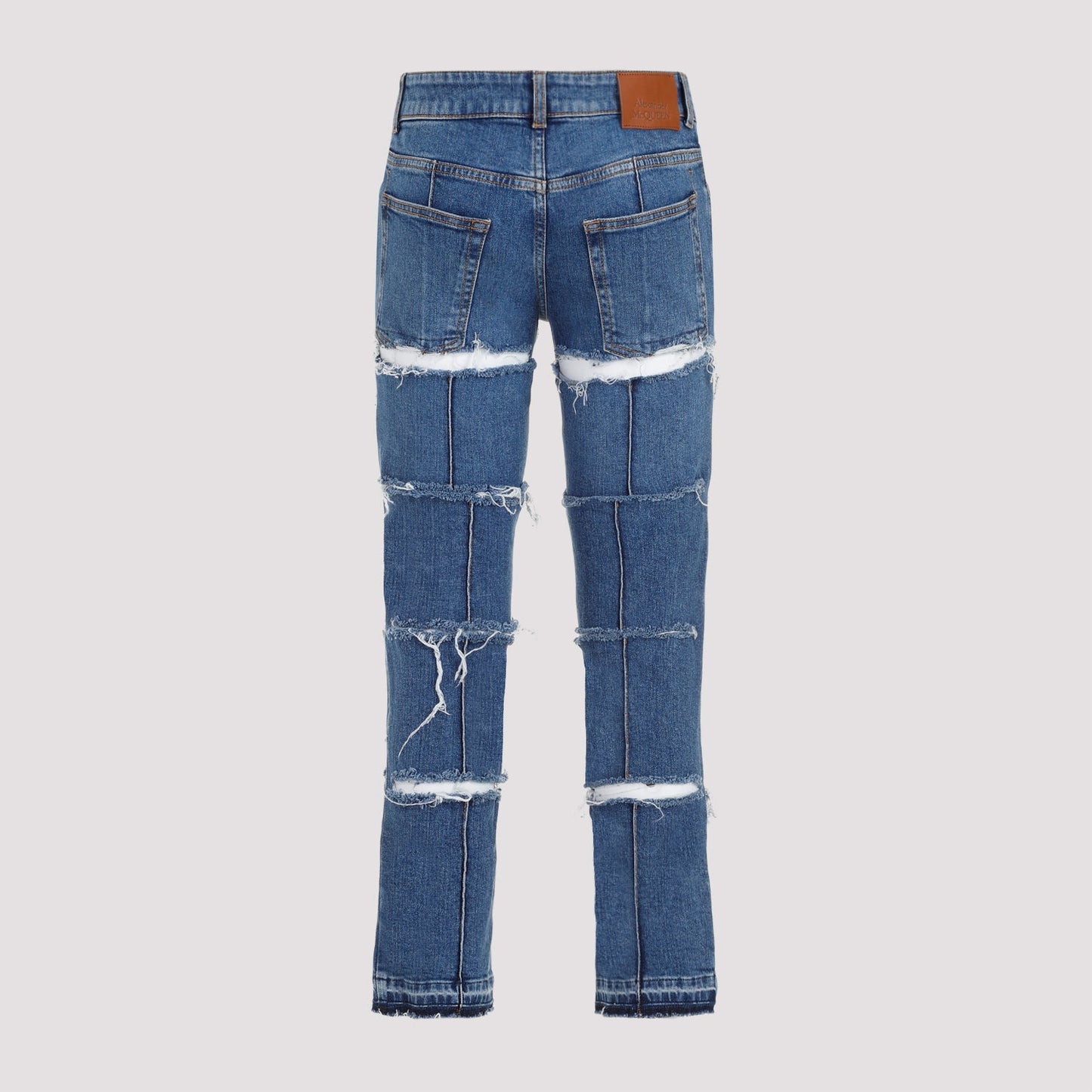 Alexander Mcqueen Denim Pants Women ALEXANDER MCQUEEN