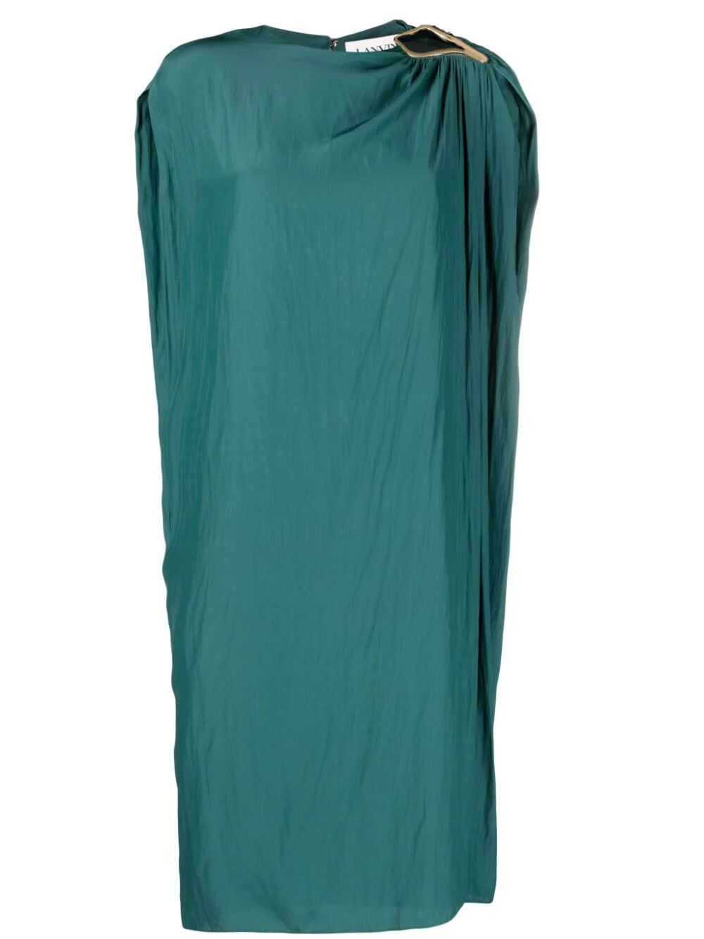 Lanvin Women Sleeveless Draped Knee Dress LANVIN