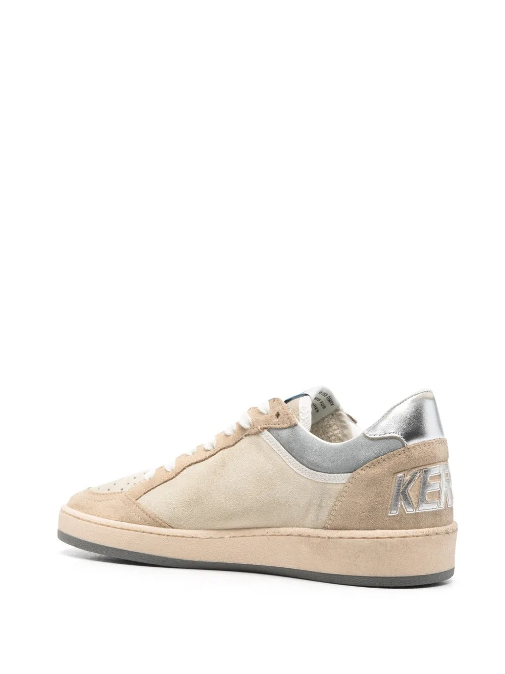 Golden Goose Women Ball Star Two-Tone Suede Sneakers With Laminated Leather Star GOLDEN GOOSE