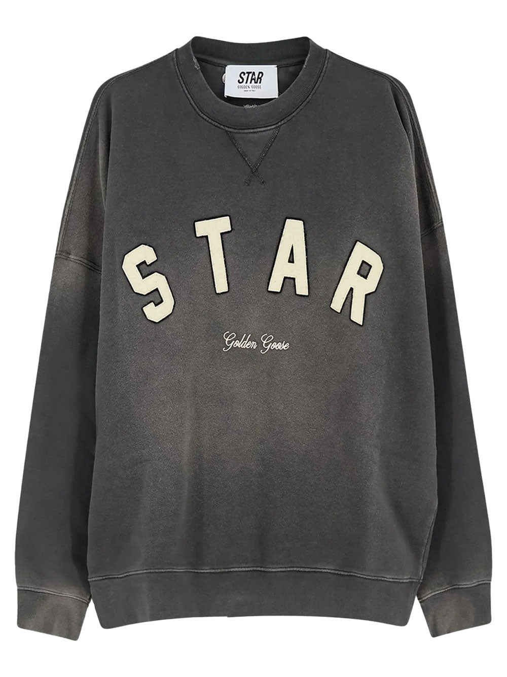 Golden Goose Men Star-Print Boxy Fit Crewneck Sweatshirt GOLDEN GOOSE