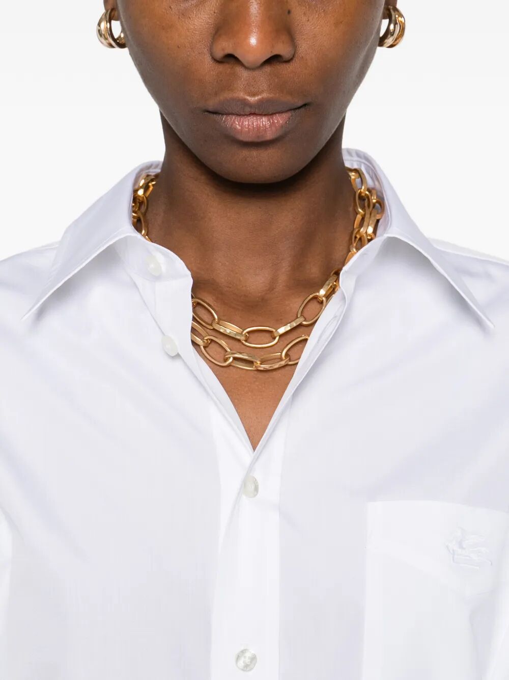 Etro Women Chest-Pocket Cotton Shirt ETRO