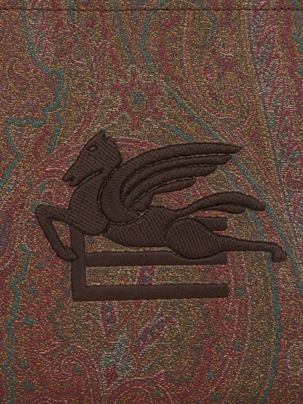 Etro Women Arnica Pouch With Wristlet And Pegaso-Embroidery ETRO