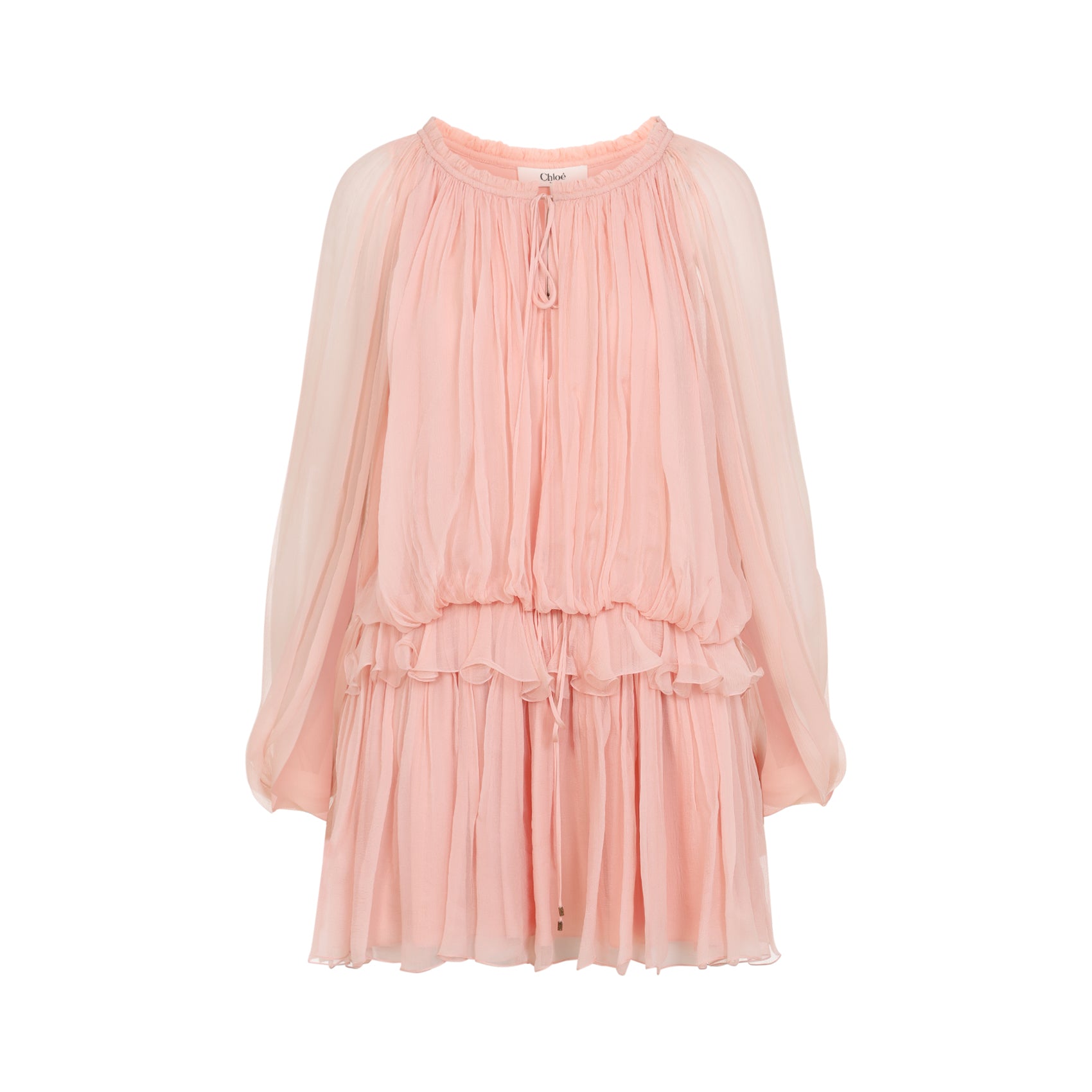 Chloe Silk Mini Dress Women CHLOE