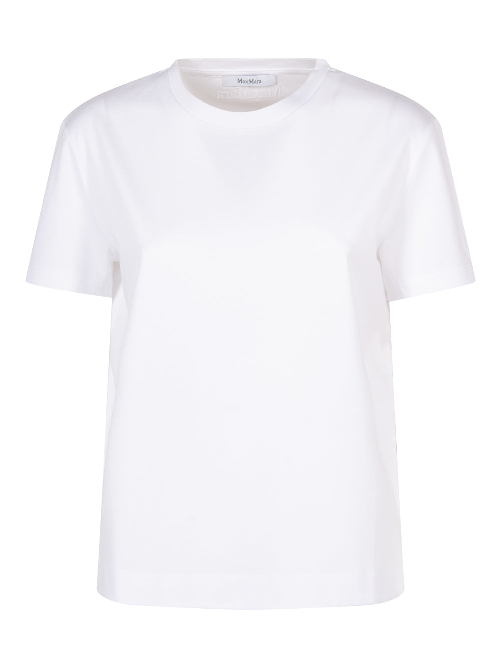 Max Mara Women Cotton T-Shirt With Embroidered Logo On The Back MAX MARA