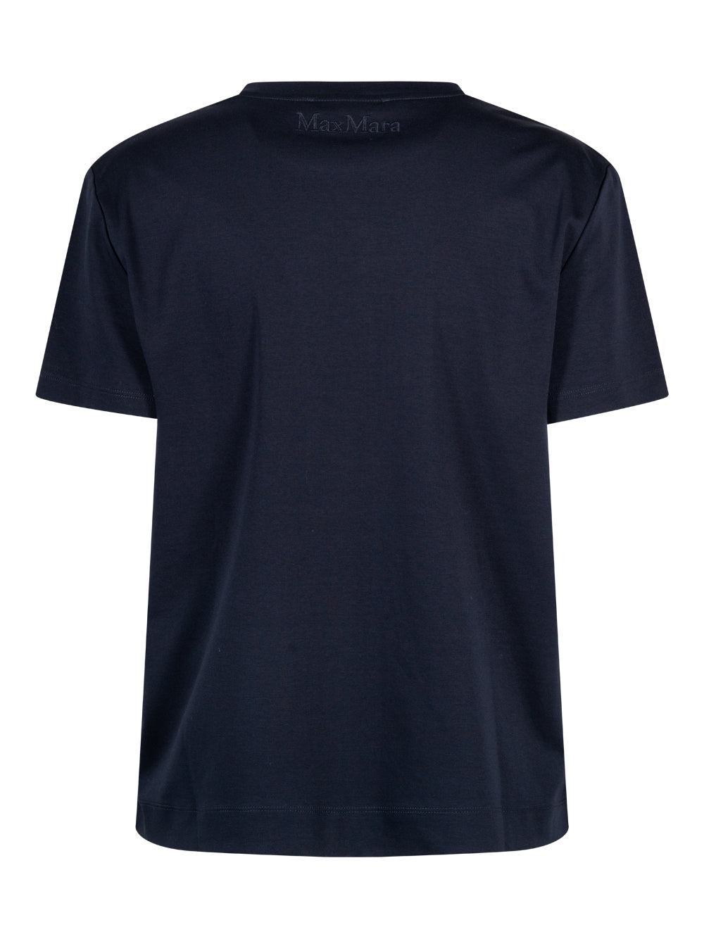 Max Mara Women Cotton T-Shirt With Embroidered Logo On The Back MAX MARA