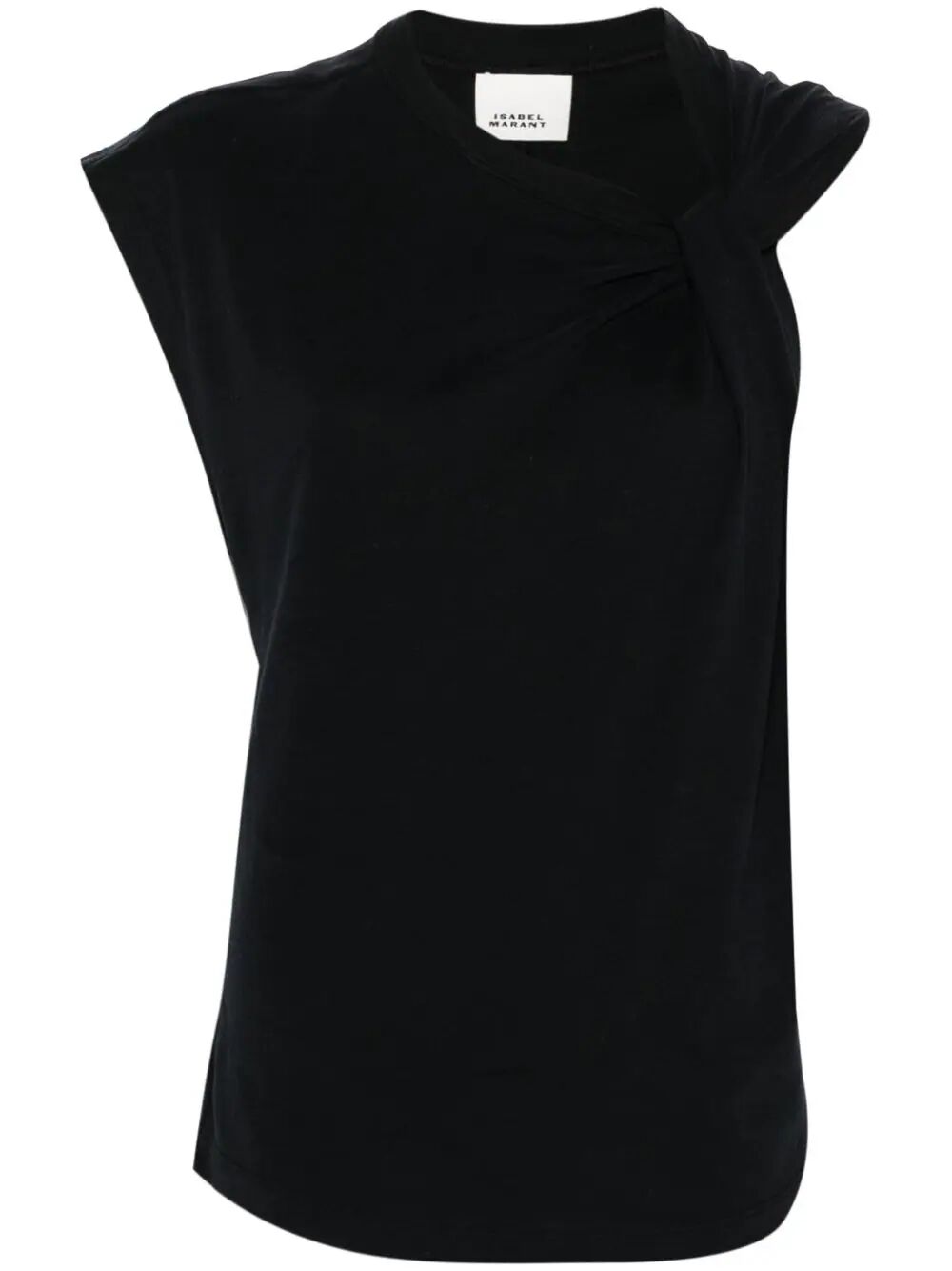 Isabel Marant Women Nayda Knot-Detail Asymmetric T-Shirt ISABEL MARANT