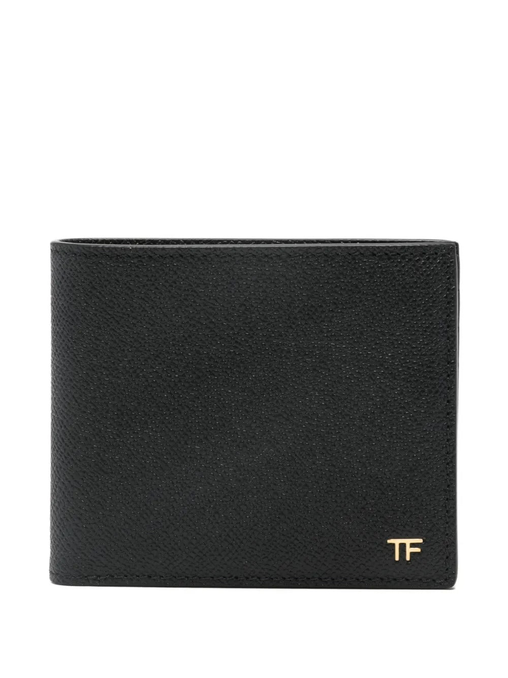 Tom Ford Men Bifold Leather Wallet With Metal Tf Logo TOM FORD