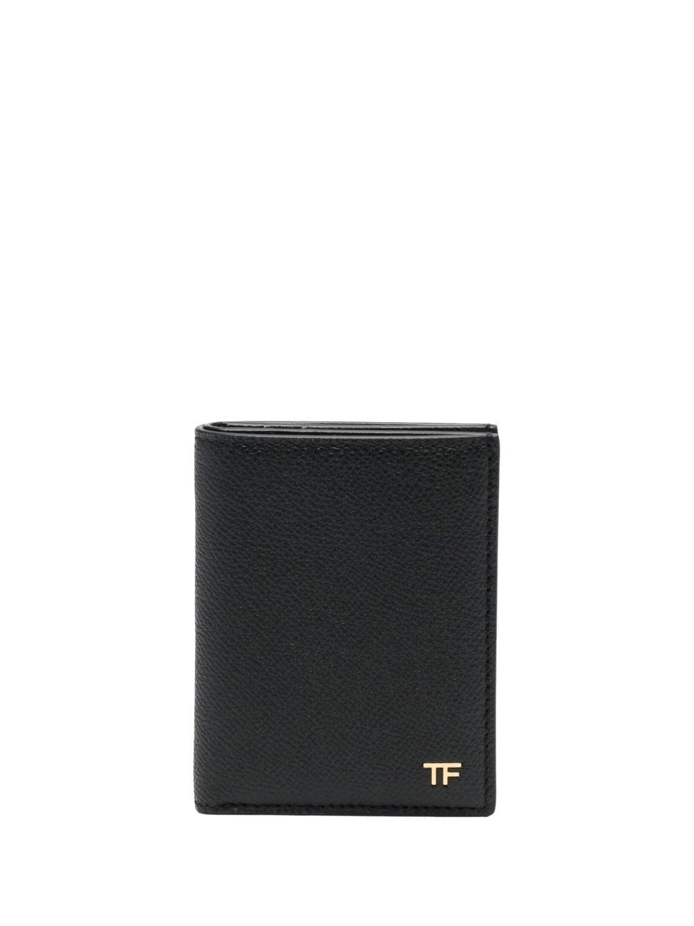 Tom Ford Men Grained Leather Small Folding Cardholder TOM FORD