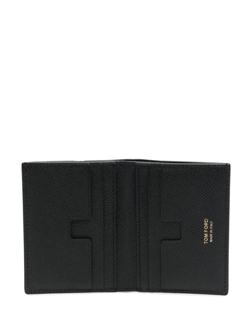 Tom Ford Men Grained Leather Small Folding Cardholder TOM FORD