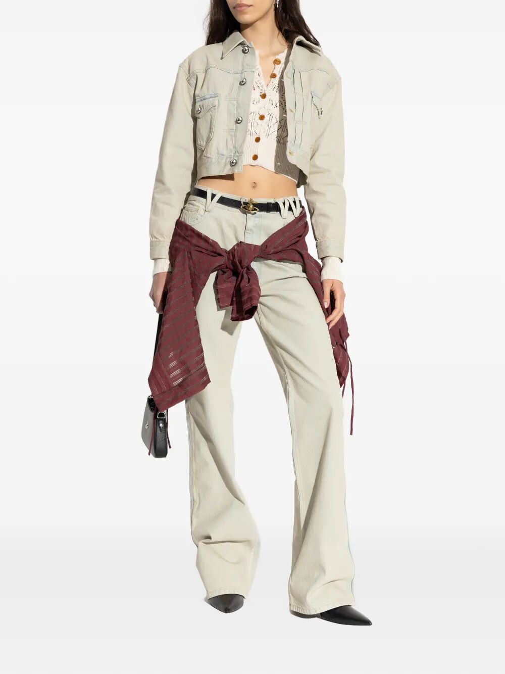 Vivienne Westwood Women Marlene Cropped Denim Jacket VIVIENNE WESTWOOD