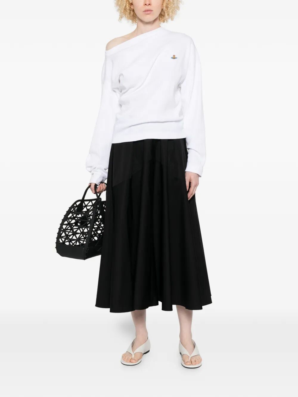 Vivienne Westwood Women Ls Hebo Asymmetric Neck Top VIVIENNE WESTWOOD