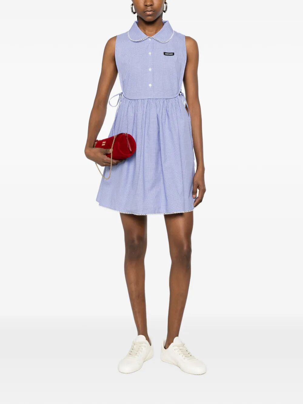 Miu Miu Women Vichy Cotton Dress MIU MIU