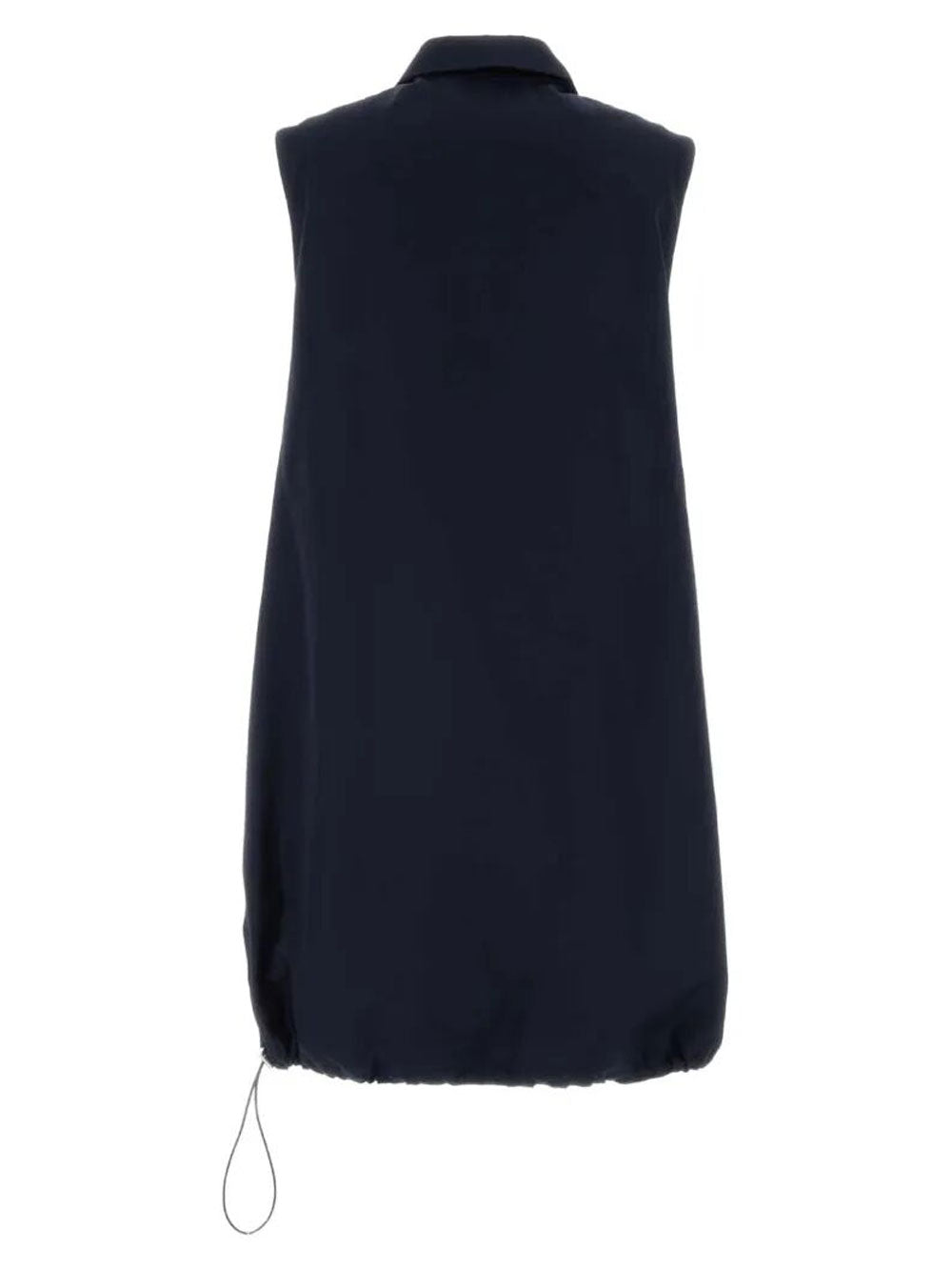 Prada Women Poplin Mini-Dress With Drawstring Hem PRADA