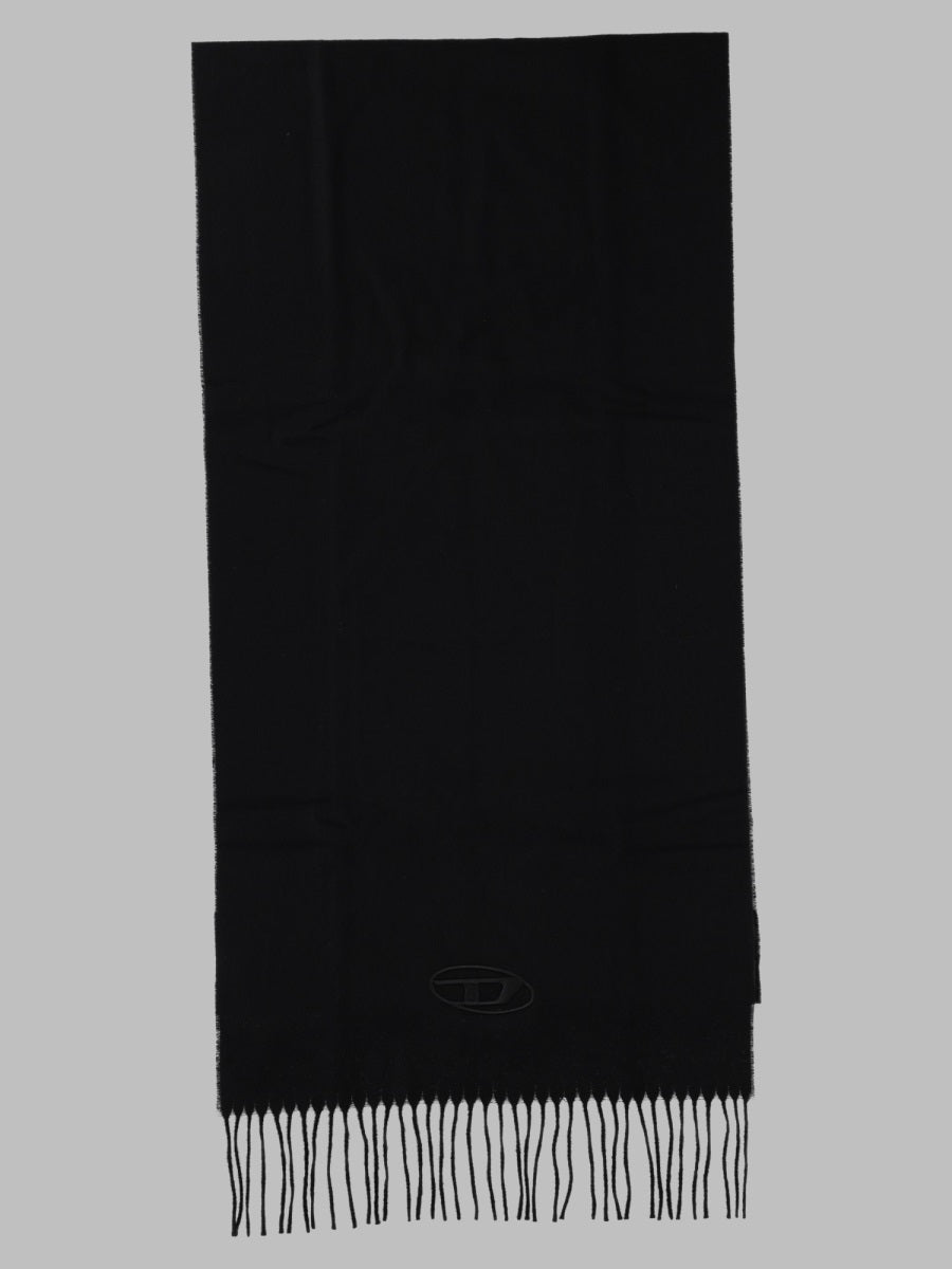 Diesel Men Sciarpa In Lana Con Frange DIESEL