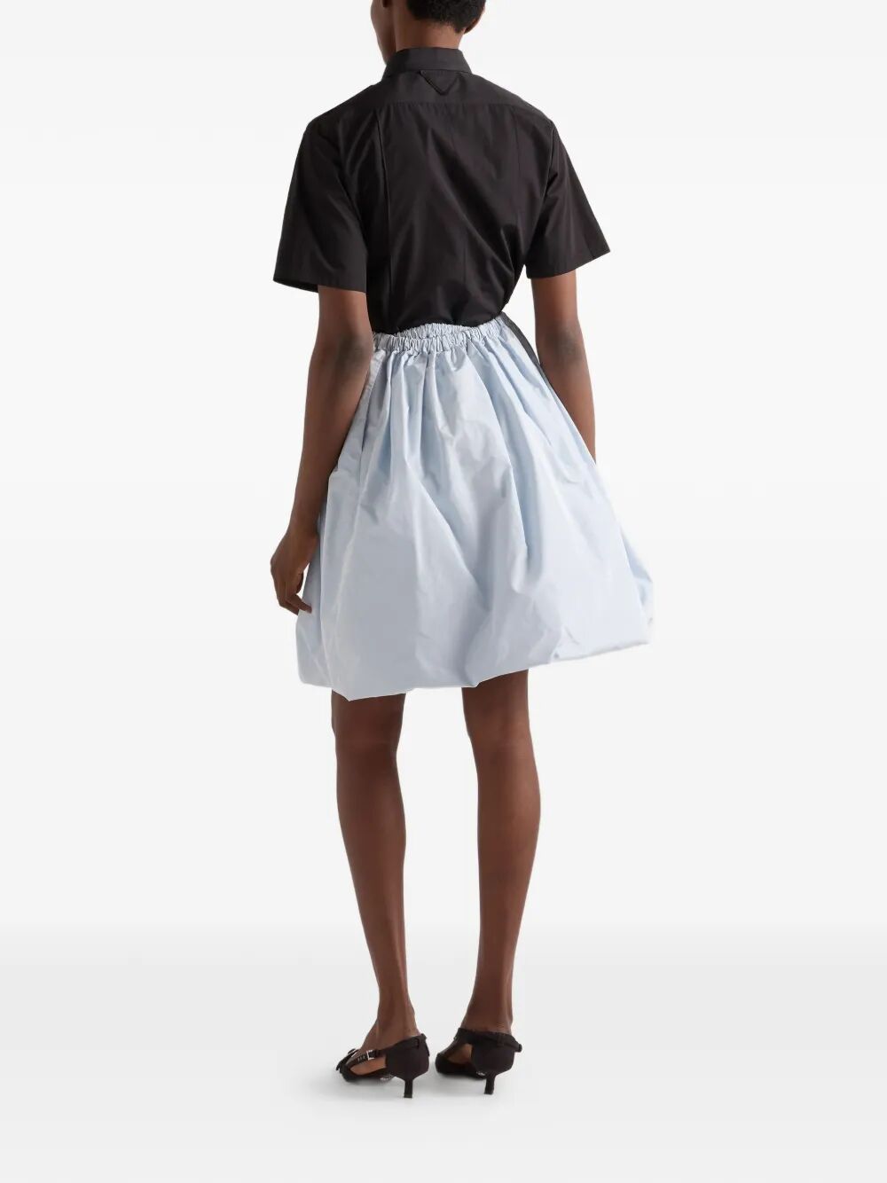 Prada Women Short-Sleeved Poplin Utility Shirt PRADA
