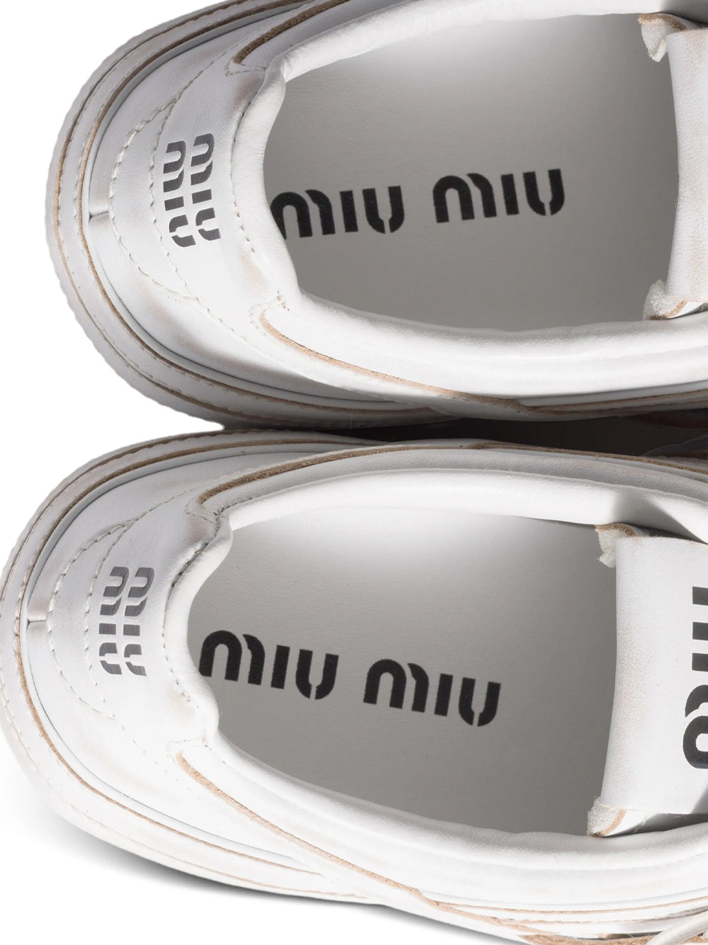 Miu Miu Women Gymnasium Leather Sneakers With Strap And Buckle MIU MIU