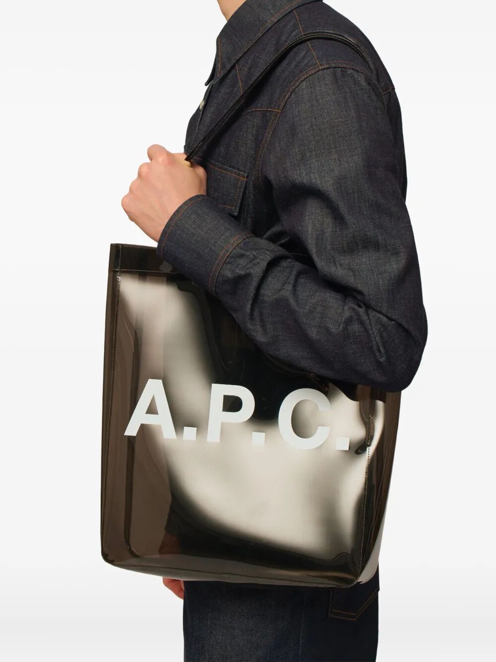 A.P.C. Women Lou Unisex Transparent Tote Bag