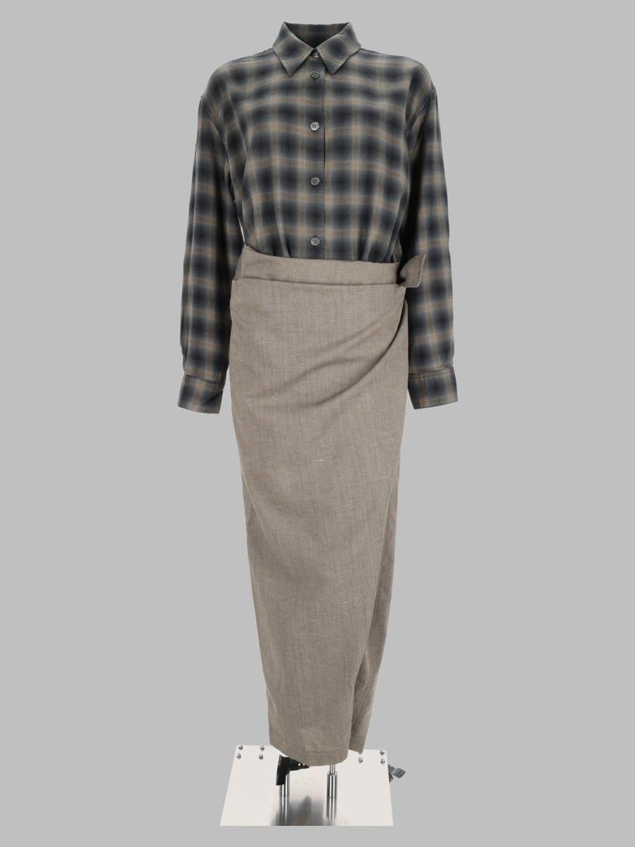 Our Legacy Women Abito Chemisier Con Motivo "Yukon Check" OUR LEGACY