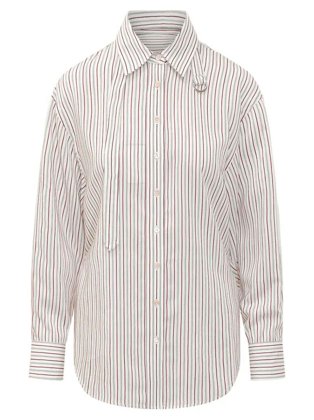 Isabel Marant Women Aurora Cotton And Silk Striped Shirt ISABEL MARANT