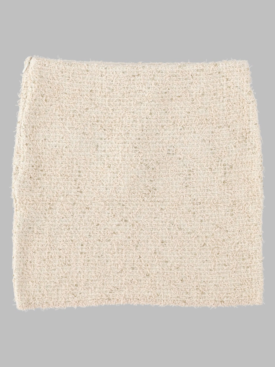 Balmain Women Minigonna In Tweed Con Dettaglio Bottoni BALMAIN