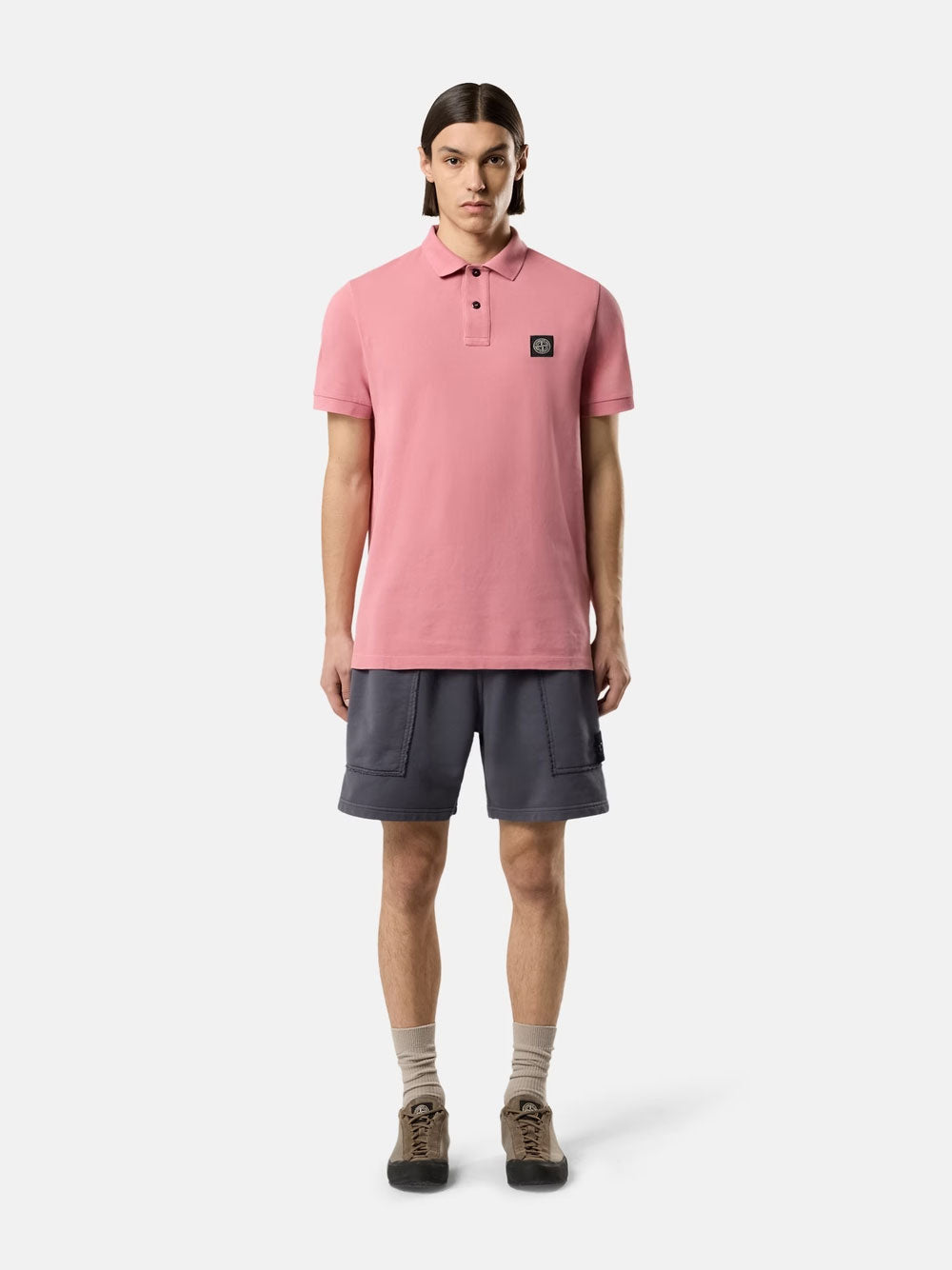 Stone Island Men Slim Fit Cotton Piqué Polo Shirt STONE ISLAND