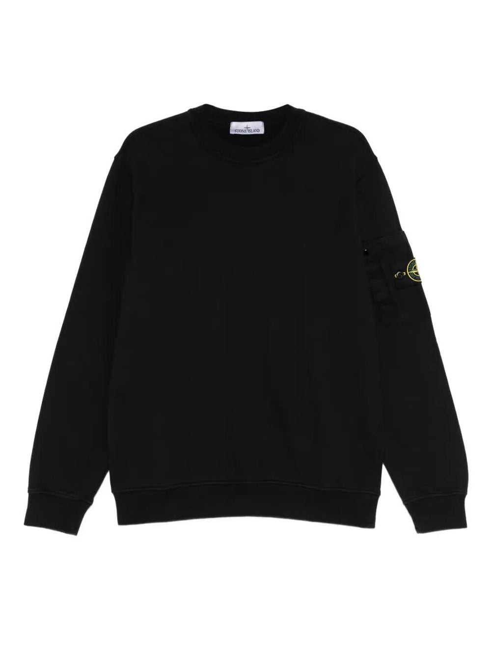 Stone Island Men Regular Fit Crewneck Midweight Sweatshirt With Pocket STONE ISLAND