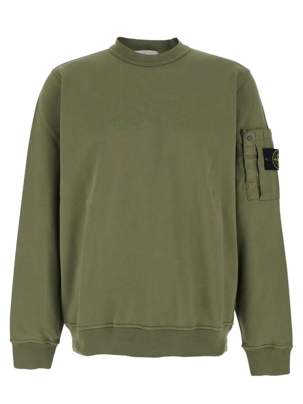 Stone Island Men Regular Fit Crewneck Midweight Sweatshirt With Pocket STONE ISLAND