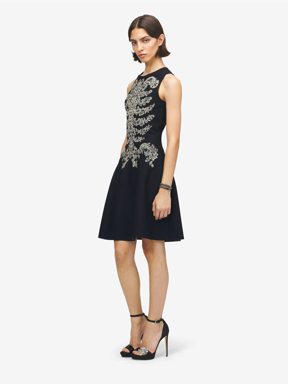 Alexander Mcqueen Women Jacq Vlm Mini Dress ALEXANDER MCQUEEN
