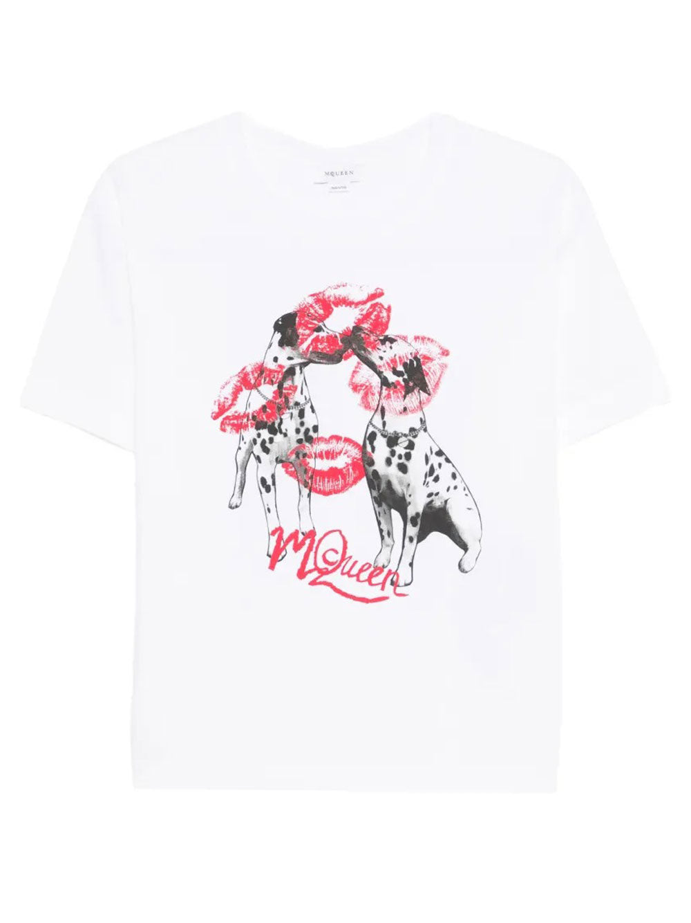 Alexander Mcqueen Women Dalmatian-Print Cotton T-Shirt ALEXANDER MCQUEEN
