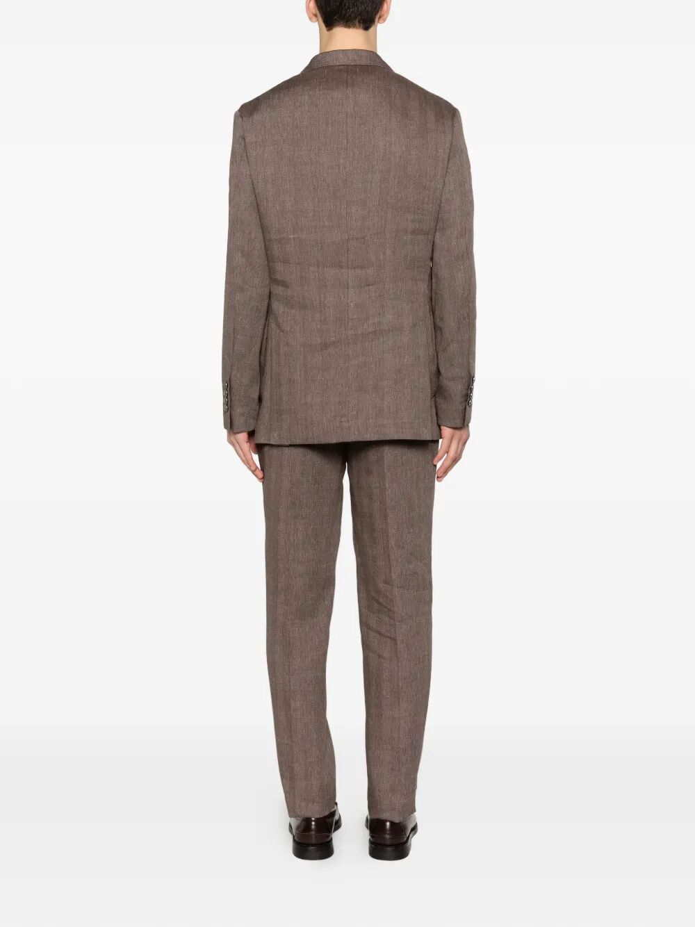 Brunello Cucinelli Men Linen And Virgin Wool Chevron Leisure Suit BRUNELLO CUCINELLI