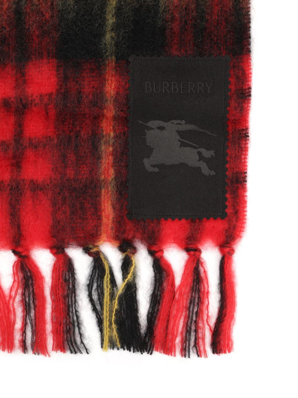 Burberry Women Check Wool And Mohair Scarf BURBERRY