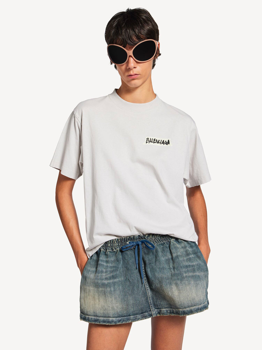 Masking Tape Medium Fit Jersey T-Shirt Women BALENCIAGA