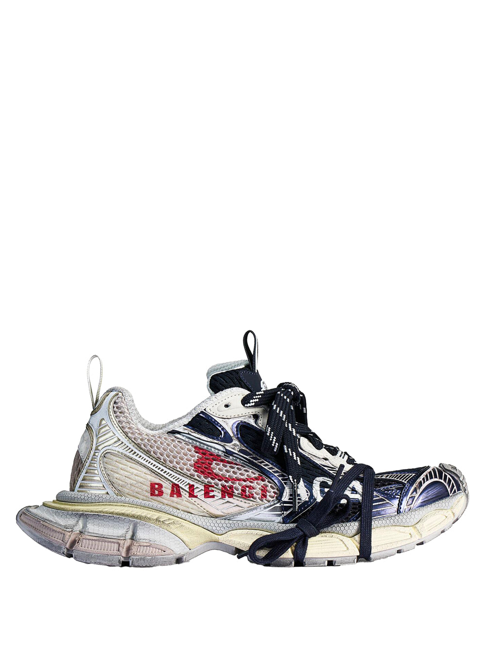 Balenciaga Men 3Xl Split Worn-Out Effect Sneakers BALENCIAGA