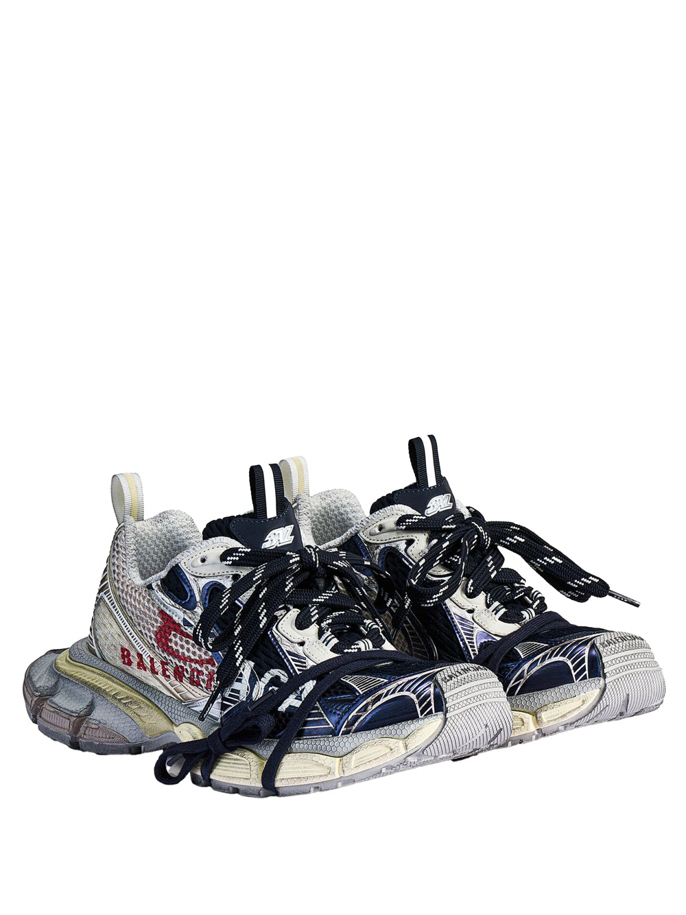 Balenciaga Men 3Xl Split Worn-Out Effect Sneakers BALENCIAGA