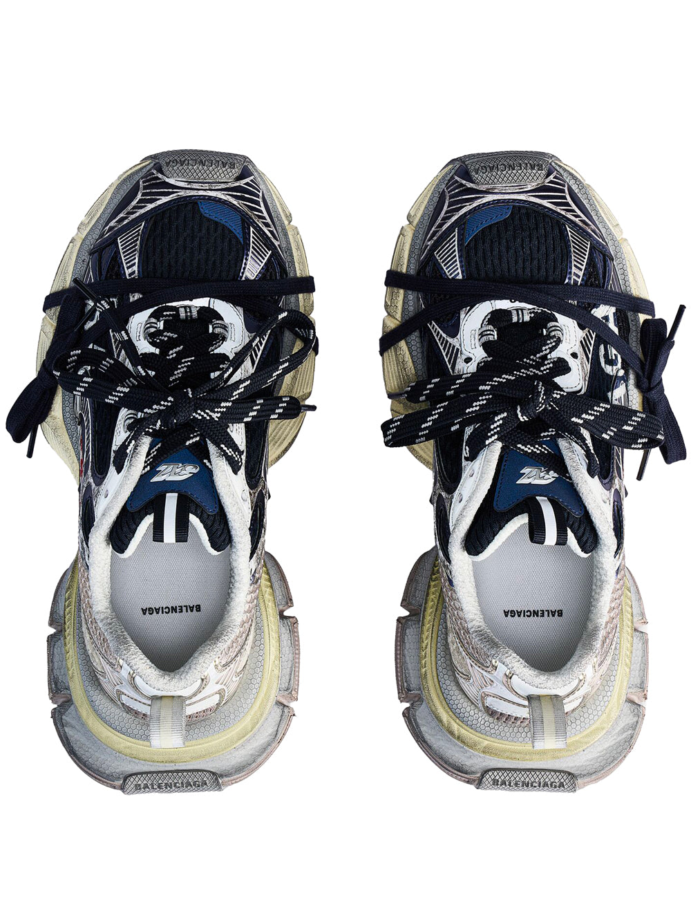 Balenciaga Men 3Xl Split Worn-Out Effect Sneakers BALENCIAGA